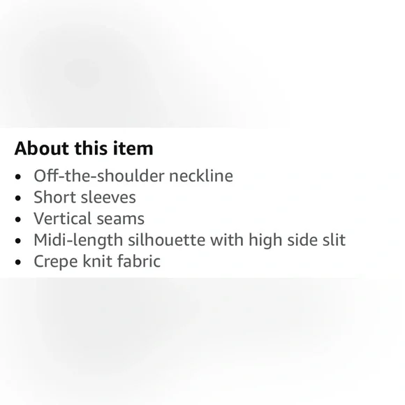 Elegant Black Off-Shoulder Dress - Picture 6 of 8